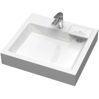 Раковина Uperwood Vission 45483000001 60x55 см, над стиральной машиной, с кронштейнами, белый