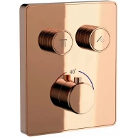 Термостат для ванны Wonzon & Woghand WW-INF322A-RG встраиваемый, розовое золото