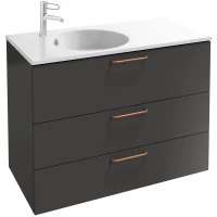 Тумба серый антрацит 100 см Jacob Delafon Odeon Rive Gauche EB2534-R7-N14