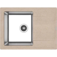 Кухонная мойка Florentina Комби 650 21.390.B0650.107 65x48 см, нержавеющая сталь/песочный