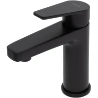 Смеситель для раковины Allen Brau Eclipse 5.E1001-31 с донным клапаном, черный матовый