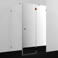 Душевой уголок WasserKRAFT Paar 88H10R-MR 120x100 см R, профиль розовое золото, стекло зеркальное