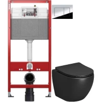 Комплект подвесной унитаз Grossman GR-4455BMS + система инсталляции Tece 9400412