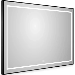 Изображение товара зеркало belbagno kraft spc-kraft-1000-800-led-tch-warm-nero 100x80 см, с led-подсветкой, сенсорным выключателем, антизапотеванием, черный
