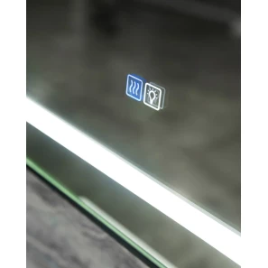 Изображение товара зеркало belbagno kraft spc-kraft-1000-800-led-tch-warm-nero 100x80 см, с led-подсветкой, сенсорным выключателем, антизапотеванием, черный