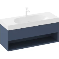 Тумба под раковину Ravak Lite X000001869 120 см, подвесная, синий матовый