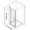 Душевая дверь распашная 120 см прозрачное стекло WasserKRAFT ALLER 10H05LBLACK - 9