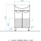 Тумба с раковиной белый глянец 55,5 см Style Line Жасмин ЛС-00000033 + ЛС-00000135 - 10