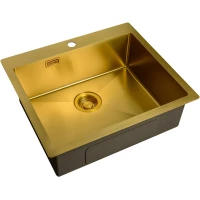 Кухонная мойка Zorg ZL R 590510 BRONZE 59x51 см, бронза