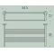 Полка для полотенец 54,5 см Colombo Design Basic B2787 - 2