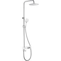 Душевая система WeltWasser DP 20174 WT 10000005718 225 мм, со смесителем, хром/белый