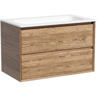 Тумба с раковиной Sancos Marmi 2.0 MR2.080ECH + CN7012 81 см, подвесная, дуб чарльстон