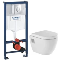 Комплект подвесной унитаз Sanindusa Sanibold 137932004 + система инсталляции Grohe 38721001