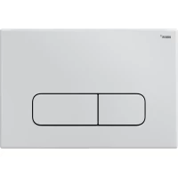 Кнопка смыва Рехау Nova Ellipse 001 19102101001 для инсталляции, белый глянец