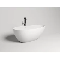 Ванна из литьевого мрамора Salini S-Sense Paola IN Classic 101611G 160x77 см, отдельностоящая, белый глянец