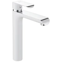 Смеситель для раковины Rose R2111F хром/белый