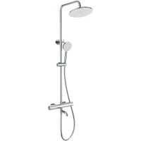 Душевая система Wonzon & Woghand Inn 2 WW-A3006-T1-CR 230 мм, с термостатом, хром