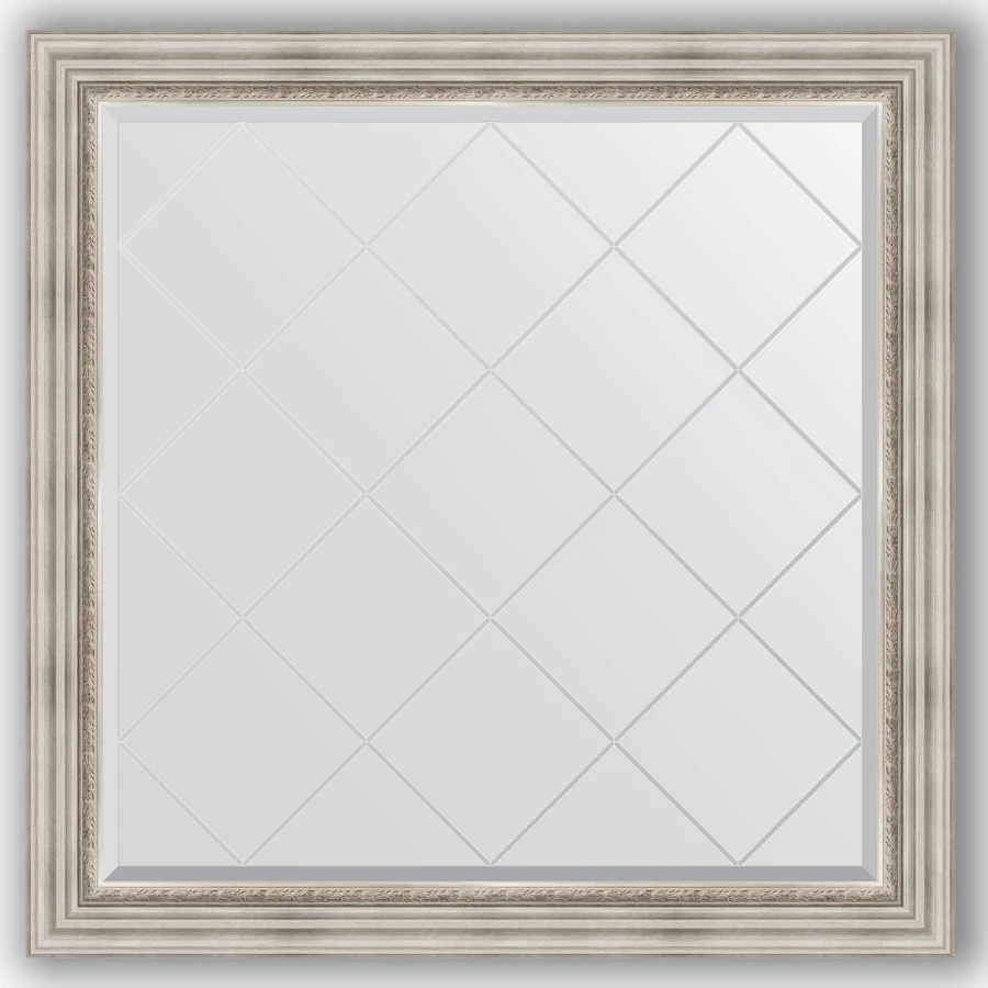 Зеркало 106x106 см  римское серебро Evoform Exclusive-G BY 4448
