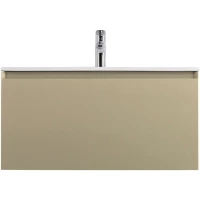 Тумба под раковину Art&Max Latina AM-Latina-800-1C-SO-BGM 80,5 см, подвесная, серо-бежевый матовый