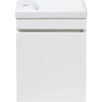 Тумба под раковину Style Line Compact СС-00000248 39 см L/R, подвесная, белый глянец