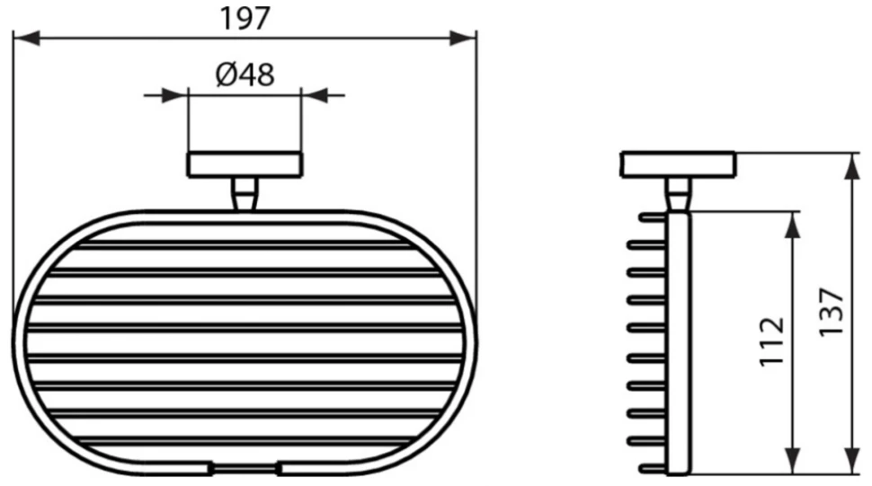 Полка 19,7 см Ideal Standard IOM A9112AA - фото 3