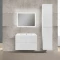 Комплект мебели белый глянец 81 см Vincea Norma VMC-2N800GW + VCB-2N800W + VLM-2B800 - 1