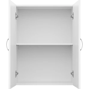 Изображение товара шкаф двустворчатый misty лилия э-лил08060-011бф 60x80 см, белый глянец/белый матовый