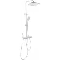 Душевая система Wonzon & Woghand Muse Legato WW-B4129-MW 300x200 мм, с термостатом, белый матовый