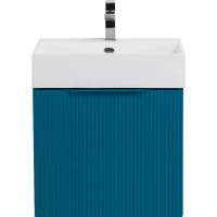 Тумба под раковину Cezares Premium 55433 50,4 см, подвесная, Plisse Blu Petrolio