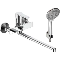 Смеситель для ванны Voda Raft RF31 универсальный, с душевым гарнитуром, хром