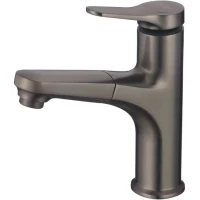 Смеситель для раковины D-Lin D158367-S с выдвижным изливом, графит