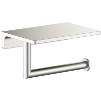 Держатель туалетной бумаги Timo Saona 13043/13 с полкой для телефона, никель матовый