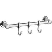 Планка с крючками D-Lin D201851-3 для ванны, хром