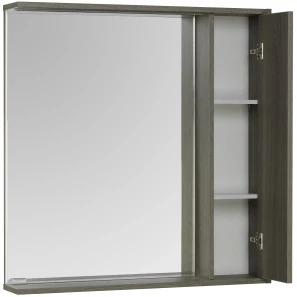 Изображение товара зеркальный шкаф 80x83,3 см грецкий орех r акватон стоун 1a228302sxc80