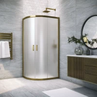 Душевой уголок Vegas Glass ZS-F TUR NOVO 120*110 05 10 120x110 см, профиль бронза, стекло сатин