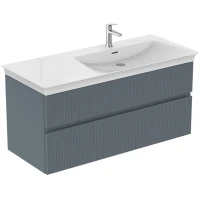 Тумба под раковину Ideal Standard Finesse E3448UQ 120 см R, подвесная, пепельно-голубой матовый