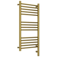 Полотенцесушитель электрический 800x400 состаренная латунь МЭМ правый, перемычка прямая Сунержа Богема 3.0 051-5805-8040