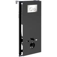 Инсталляция для унитаза WasserKRAFT Abens 20 20TLT.010.ME.BL.BN02 с кнопкой смыва, никель