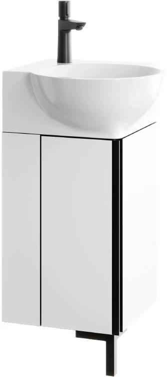 Тумба белый глянец 35,5x35,5 см Aqwella Porto POR0104WB