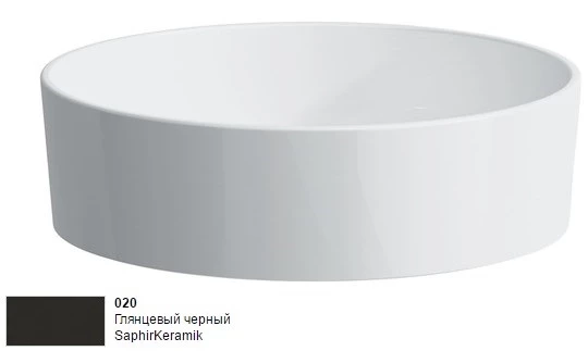 Раковина-чаша 42 см, глянцевый черный Laufen Kartell by Laufen 8.1233.1.020.112.1 мини раковина 45 см laufen pro s 8 1596 1 000 104 1
