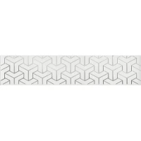 Бордюр Kerama Marazzi Ломбардиа белый 25х5,4 AD/A569/6397