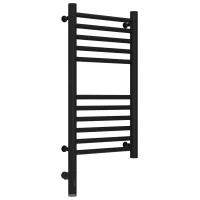 Полотенцесушитель электрический 600x300 черный матовый МЭМ левый, перемычка прямая Сунержа Богема 3.0 31-5804-6030
