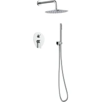 Душевой комплект GID Aira L020-CH-VD2 250 мм, со смесителем, хром