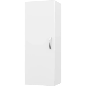 Изображение товара шкаф одностворчатый misty лилия э-лил08030-011бф 30x80 см l/r, белый глянец/белый матовый