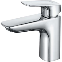 Смеситель для раковины Aquatek Вега AQ1011CR с донным клапаном, хром