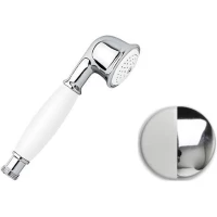 Душевая лейка Emmevi C02403/BC 52 мм, 1 режим, хром/белый