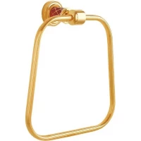 Полотенцедержатель кольцо Boheme Murano 10905-R-G золотой/рубин