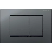 Кнопка смыва Charus Minimalista FP.310.GRP.01 для инсталляции, графит матовый
