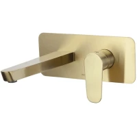 Смеситель для раковины Ramon Soler Alexia 3620OC встраиваемый, без донного клапана, золотой матовый