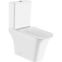 Унитаз-компакт Ceruttispa Nivolet CT8457 безободковый, с сиденьем микролифт, белый